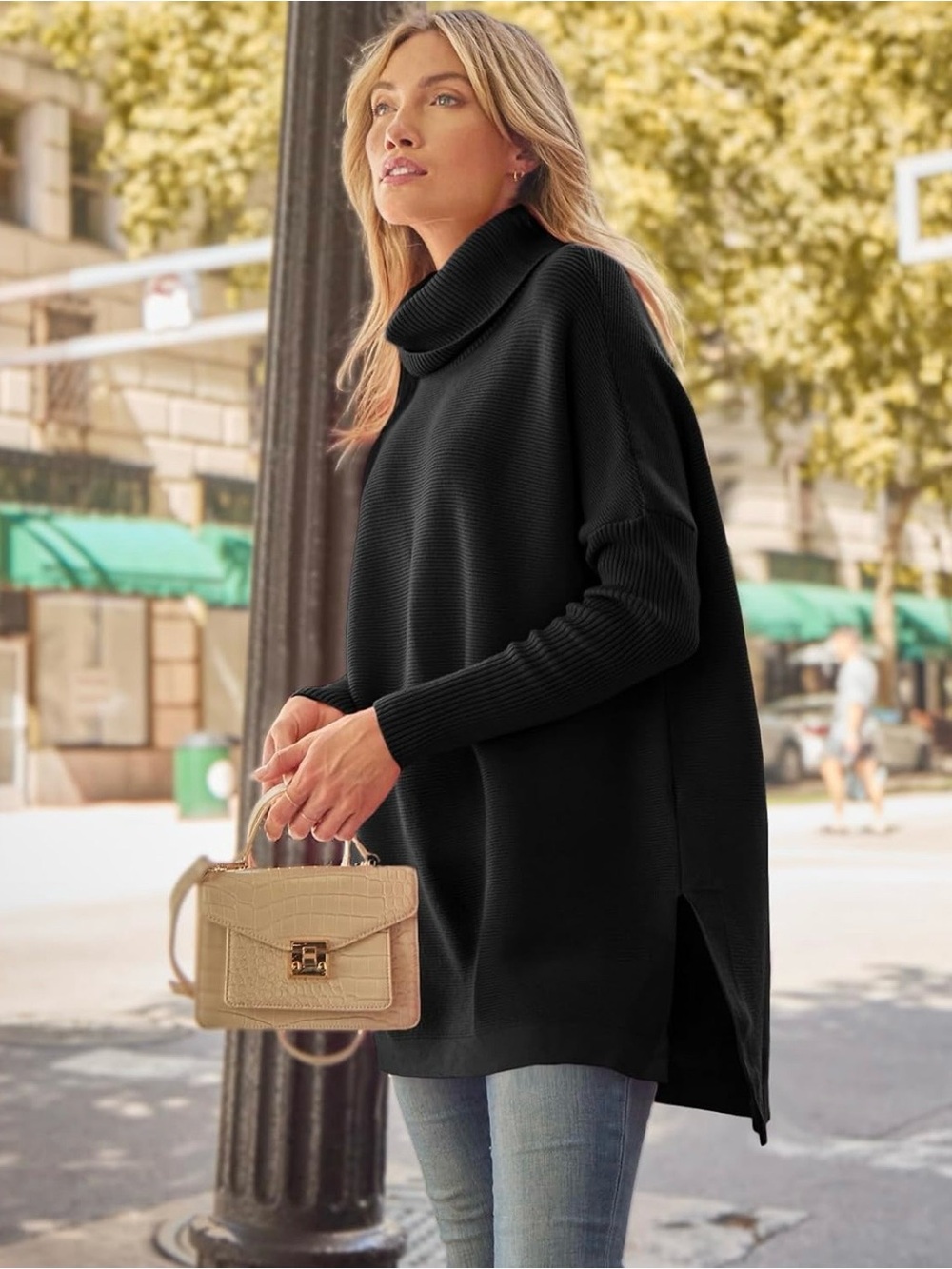 Oversized Turtleneck Sweater - Picture 4 of 11